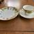 HAND-PAINTED ART DECO FINE BAVARIAN CHINA TEA SET FOR 11 4 thumbnail