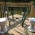 Iron Bistro Table, 0.6-inch Thick Glass Top! New Rust-Oleum Paint! 5 thumbnail