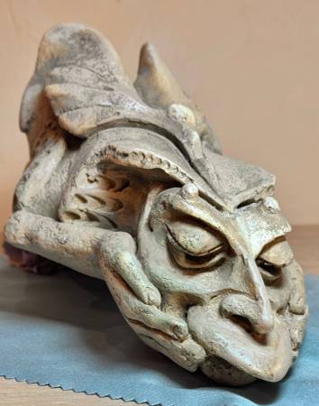 Sleeping Gargoyle Dragon Concrete Statue 1