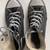 Converse shoes for a boy or a girl - size 3 youth - black color 1 thumbnail
