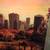 Framed New York City Park Sunset Watercolor Signed 5 thumbnail