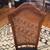 Vintage cane back leather seat armless chair 5 thumbnail