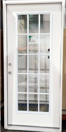 New 36" 15 Lite RH Inswing Fiberglass Exterior Entry Door 1