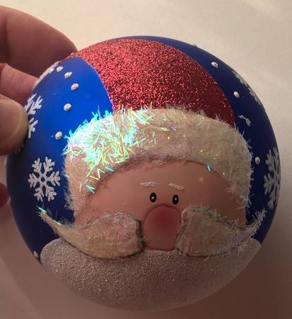 Christopher Radko Celebrations Santa 4" Glass Christmas Ornament 1