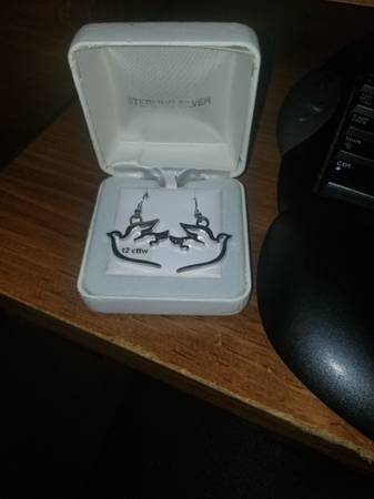 silver dove earrings 1