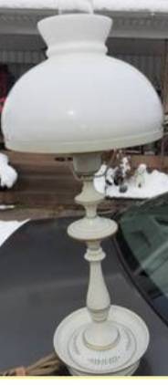 Mid Century Toleware  Lamp 1