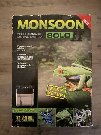 Exo Terra Monsoon Solo II Programmable Misting System - Works Great 1