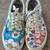 VANS Off The Wall Era Create Ur Color Shoes Painted Floral Shoes 1 thumbnail