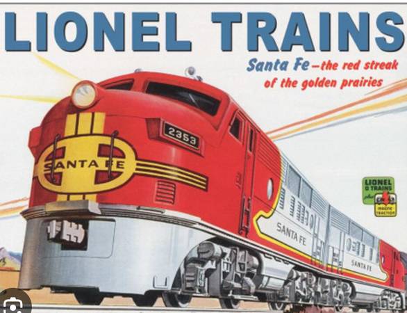🚂 1950's LIONEL SANTA FE Diesel Electric TRAIN SET "O" Gage 🚂 1