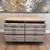 50” Wide Solid Wood Greige Dresser w/ 6 Dovetail Drawers & NEW Brass Pulls 12 thumbnail