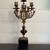 Antique French Bronze 5-Arm Empire Candelabra w/ Slate Base Ornate 6 thumbnail