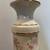 Vtg white porcelain pink florals lamp ornate brass stand MCM w/shade 5 thumbnail