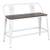 3 Months old vintage style metal and wood low-back bench seater 2 thumbnail