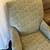 Ethan Allen Club Lounge Chair and Ottoman Gray Upholstered Armchair 4 thumbnail