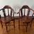 Beautiful Pair of Vintage Ornate Asian Wooden Corner Chairs 2 thumbnail
