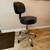 Rolling Garage or Salon Stool Adjustable Height Swivel Chair Black 4 thumbnail