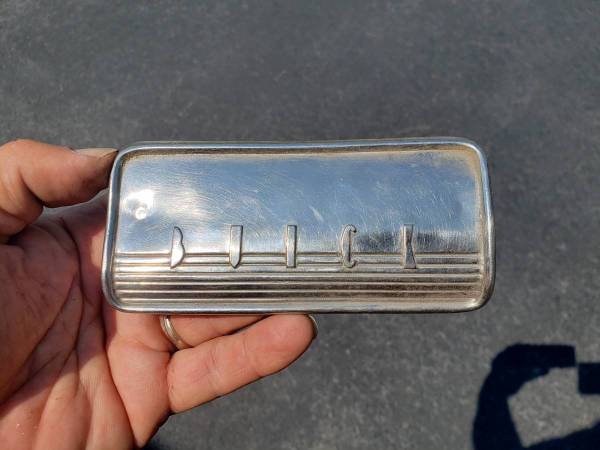 Old Buick aluminum plate 1