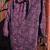 Nanette Lepore  100% Silk  Peacock Purple Black  3/4 Sleeve Blouse 3 thumbnail
