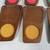Imperial Vintage Hand Carved Hardwood Snack Trays Cork Coasters Japan 4 thumbnail