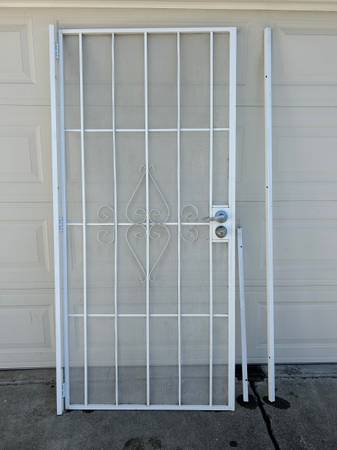 White Security Screen Front Door – 36" x 80" 1
