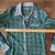 Jennifer Chun 100% Silk Emerald Green Print Shirt Blouse-Size 2 8 thumbnail