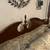 King size 4 carved poster bed frame with footboard/headboard 4 thumbnail