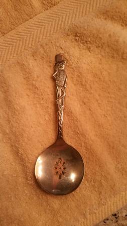 Mr Peanut Silver Flatware Serving Spoon 1