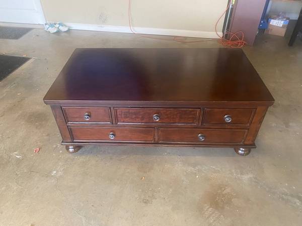 Bun Foot Coffee Table Chest w/ Drawers 1
