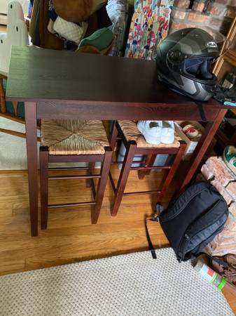 High top table and stools 1