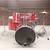 Percussion Plus Red 5pc Drum Set 1 thumbnail