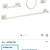 Kenney Bath Hardware Brushed Nickel Look 4 Piece Set 3 thumbnail