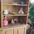 3 Section Blonde Wood Display Cabinet With Glass Doors 6 thumbnail