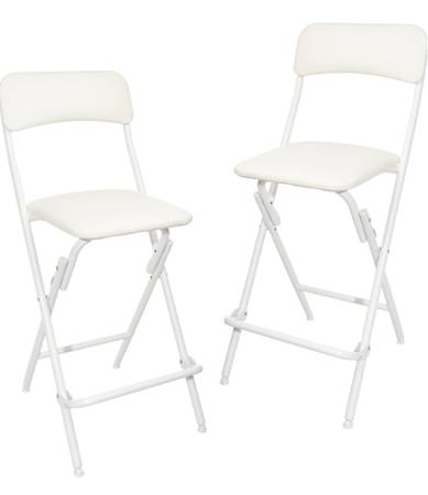 Amazon Basics Folding Bar Stool with Footrest 1
