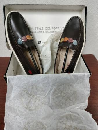 Marc Joseph Leather Penny Driver Loafer, Brown, Little Kids Size 1 1