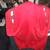 mens red hoodie hoody L large good shape 50/50 cotton poly 1 thumbnail