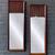 Pair of Mid-Century Modern “Tower Suite” Rosewood & Pecan Mirrors by L 1 thumbnail