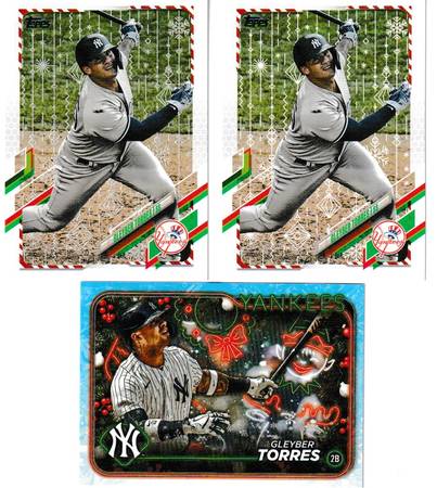 Gleyber Torres holiday baseball trio 1
