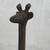 Giraffe Elongated Neck Brutalist Art Cast Iron Sculpture 17 1/2" Tall 2 thumbnail