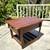 Mid Century Modern Lane Walnut Wood Sleigh Leg Nightstand End Table 2 thumbnail