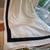 White Pleated Drapes Black Band white cotton 120" long 2 panels 3 thumbnail