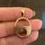14K  Solid Yellow Gold Pendant  with Natural Emerald Stones 5 thumbnail
