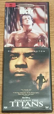 2 Greatest Sports Movies of All-Time ROCKY & REMEMBER THE TITANS DVD's 1