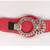 Luxury Rhinestone RED, WHITE & BLACK stretch belt 3 thumbnail