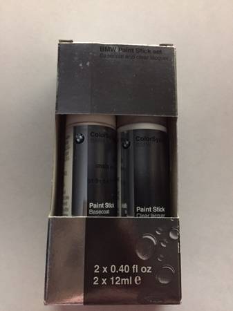 BMW Imola Red II touch-up paint stick set (basecoat plus clearcoat) 1