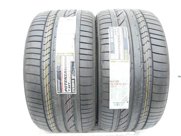 2 New tires 275 35 18 Bridgestone Potenza RE050A 95Y Run Flat 1