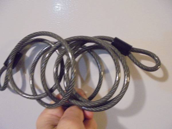 security cable with loops on both ends 8-10 ft? 1