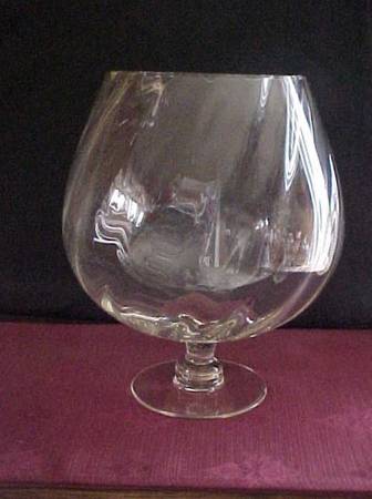 Large Glass Brandy Snifter Style Bowl 1