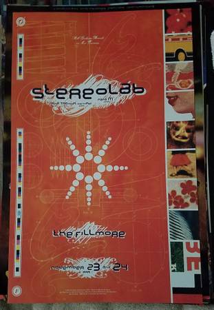 STEREOLAB Fillmore poster Nov. 1999 F392 by Michael Laurence 1