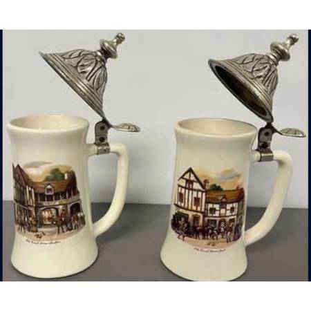 Vintage beer stein by McCoy Pottery, "Old Coach House" Stratford and York. $5ea. 1