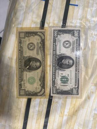 Looking for old large denomination bills 1